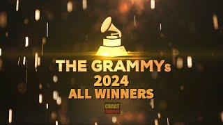 Grammys 2024  ALL WINNERS  The 66th Annual Grammy Awards 2024  February 04 2024  ChartExpress [upl. by Emmery]