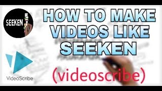 How to make videos like seeken videoscribe hindi [upl. by Llewsor]