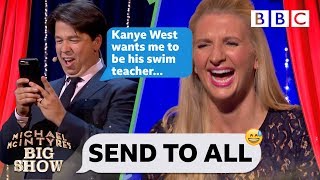 Send To All with Rebecca Adlington  Michael McIntyres Big Show Series 2 Episode 4  BBC One [upl. by Aenneea]