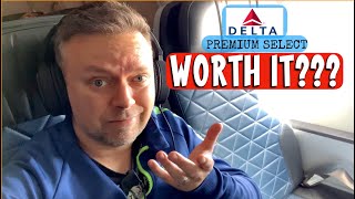 Deltas PREMIUM ECONOMY  WORTH IT Honest Review of this mix of Business Class and Economy Service [upl. by Trinetta]