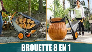 LA MEILLEURE BROUETTE 8 en 1 – WORX AEROCART WG050 [upl. by Tressia784]