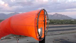 Lighted Windsock at 57az [upl. by Ahcmis]