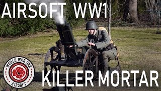 AIRSOFT WW1 MORTAR  Minenwerfer 758cm Build [upl. by Warfield]