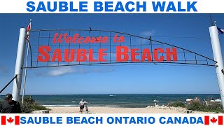 SAUBLE BEACH ONTARIO CANADA BEACH WALK [upl. by Gnem520]