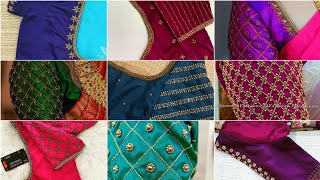 saree Blouse Designs  aari work  Embroidary designs [upl. by Oliva]