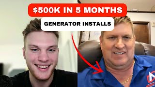 How Michael Closed 500K in Generator Installs in 5 Months [upl. by Critchfield253]