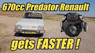 S4 E33 The twin carburetor 670 cc predator powered Renault is repaired and now even faster [upl. by Warrin]