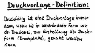 Die Druckvorlage für die Druckerei  Kurz erklärt [upl. by Dannica]