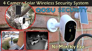 BEST Solar Wireless Security Camera System  AOSU SECURITY CAMERA [upl. by Rramel13]