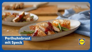 Perlhuhnbrust mit Speck Rezept  Lidl Österreich [upl. by Eniad]