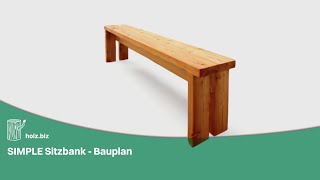 SIMPLE Sitzbank  Bauplan [upl. by Malsi725]