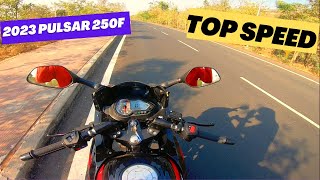 2023 Bajaj Pulsar 220F Top Speed Test [upl. by Halian]