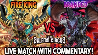 Fire King Vs Branded Despia  YuGiOh Locals Feature Match  Live Duel [upl. by Karil524]