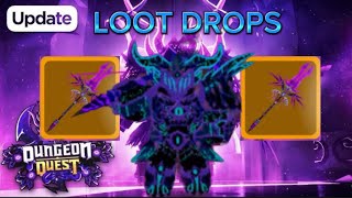 I beat ABYSSAL VOID multiple times loot drops Dungeon quest [upl. by Milzie775]