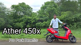 Ather 450x 2024 pro pack benefits [upl. by Murat]