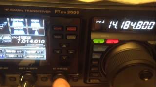 Yaesu Ftdx3000 Vs Elecraft K2 20M SSB  IW2NOY [upl. by Walford]