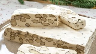 Soft and EASY nougat NO EGG Simply recipe [upl. by Pedroza775]