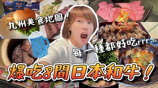 【日本和牛】九州美食精選，八間餐廳，門司港燒咖哩、小倉燒肉、炸牛排、牛舌、福岡漢堡排、牛排、牛腸鍋，整趟美食攻略都幫你準備好了！vlog [upl. by Seta]