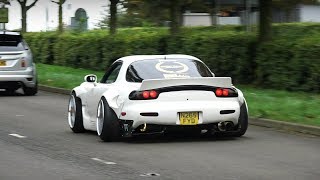 Tuner Cars Leaving a Car Show  TRAX Silverstone October 2017 [upl. by Sylram]