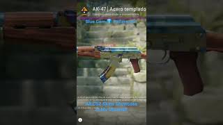 AK47  Case Hardened Blue Gem Pattern 661 in Counter Strike 2 🔫🔥cs2 counterstrike2 csgo skin [upl. by Lapham]