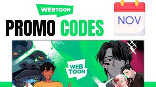 Best Webtoon Promo Codes in November  TOP 5 CODES 2024 [upl. by Atnoek]