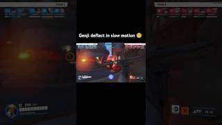 Genji Deflect Slow slowmotion genji overwatch overwatch2 overwatchgameplay [upl. by Elladine]