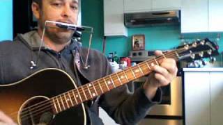 Galway Girl Steve Earle Lesson Guitar Harmonica [upl. by Amick]