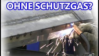 KFZ schweißen ohne Schutzgas mit Fülldraht ohne Gas [upl. by Aneehsal]