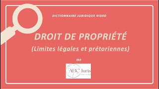 DROIT DE PROPRIÉTÉ limitations 🔤 [upl. by Htide]