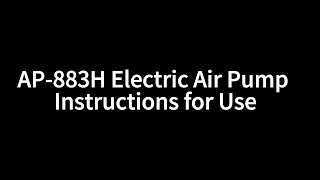 GICLE Electric Air Pump Instructions [upl. by Aicercul]