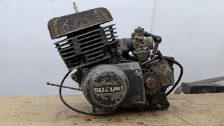 Suzuki TS250 YOM1969 Engine full Restoration [upl. by Nocaj]