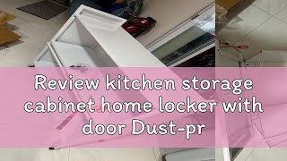 Review kitchen storage cabinet home locker with door Dustproof locker cupboard cutlery storage cab [upl. by Ranie731]