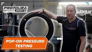 Davanti Tyres  Pop on pressure test with Protoura Sport DSP Runflat [upl. by Ynoffit]