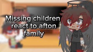 Missing children react to afton family 12Gacha ClubFNAFvinx139 [upl. by Muscolo]