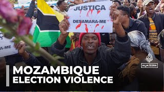 Mozambique election violence Rights groups say at least 11 killed [upl. by Ariam]