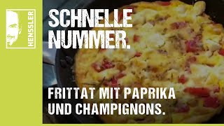 Schnelles FrittataRezept mit Paprika und Champignons italienischer Art von Steffen Henssler [upl. by Slater]