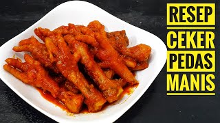 Resep Cara Membuat Ceker Ayam Kecap Pedas Manis Dijamin Ketagihan [upl. by Sherye375]