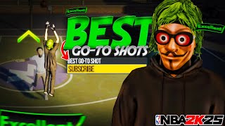 BEST GOTO SHOTS FOR EVERY HEIGHT ON NBA 2K25 BEST JUMPSHOTS  SHOT ANIMATIONS amp MORE [upl. by Vally]