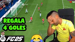 DjMaRiiO REGALA 4 GOLES EN UN MISMO PARTIDO EN FC 25😂 [upl. by Kiah]