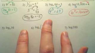 83 Logarithmic amp Exponential Transformations  Algebra 2 [upl. by Bruis]