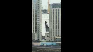 Storm Eunice tears hole in Londons O2 Arena [upl. by Esilana410]