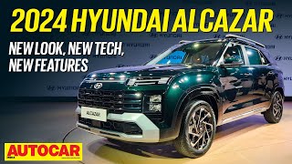 2024 Hyundai Alcazar facelift  Price design features  Walkaround  Autocar India [upl. by Rauch]