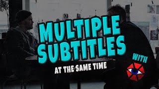 How to show MULTIPLE SUBTITLE ROWS at Same Time with Aegisub [upl. by Aiseneg]