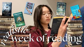 REALISTIC week of reading as a COLLEGE student in a READING SLUMP 📚🍂 [upl. by Sexela]