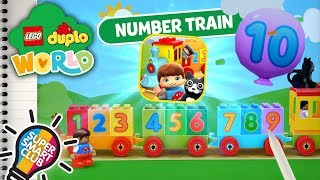 Count 1  10 Sort amp Match Colors with Duplo Number Train [upl. by Inaleon]