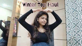 Winter Top Haul  TheeSharmajiiii [upl. by Naitsirhk]