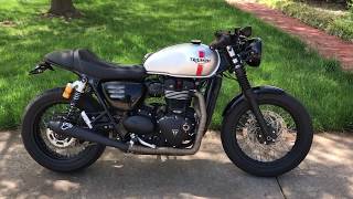 Triumph Street Twin Custom Ohlins [upl. by Drugge]