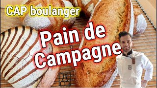 Pain de campagne CAP boulanger [upl. by Tadd128]