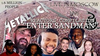 METALLICA “Enter Sandman” Live in Moscow — Reaction Mashup [upl. by Anuayek]