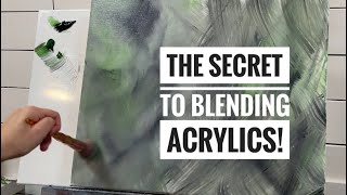 The secret to BLENDING ACRYLICS 🖌️🎨 step by step tutorial [upl. by Hawk]